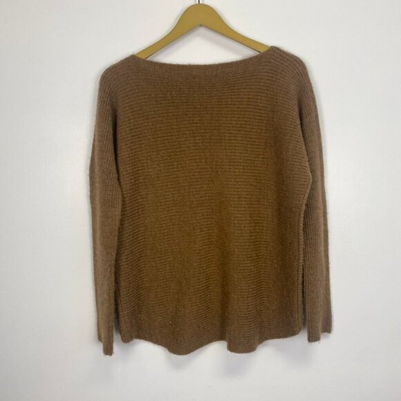 Vince Boatneck Merino Wool Alpaca Camel Blend Sweater - Picture 11 of 14